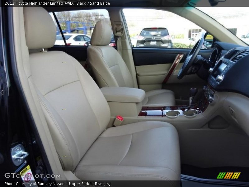 Black / Sand Beige 2012 Toyota Highlander Limited 4WD