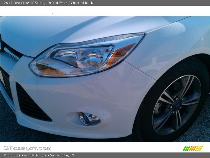 Oxford White / Charcoal Black 2014 Ford Focus SE Sedan