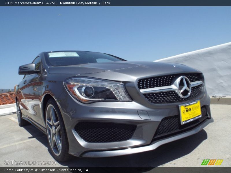 Mountain Grey Metallic / Black 2015 Mercedes-Benz CLA 250