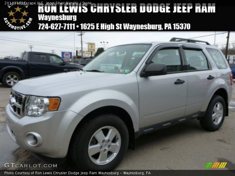 Ingot Silver Metallic / Stone 2011 Ford Escape XLS