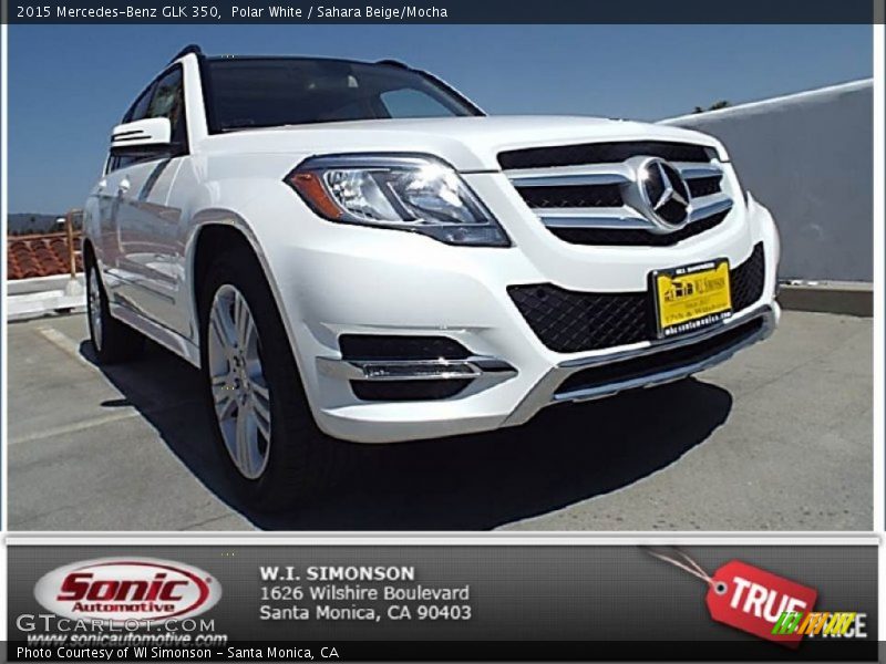Polar White / Sahara Beige/Mocha 2015 Mercedes-Benz GLK 350