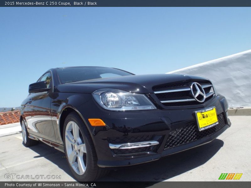Black / Black 2015 Mercedes-Benz C 250 Coupe