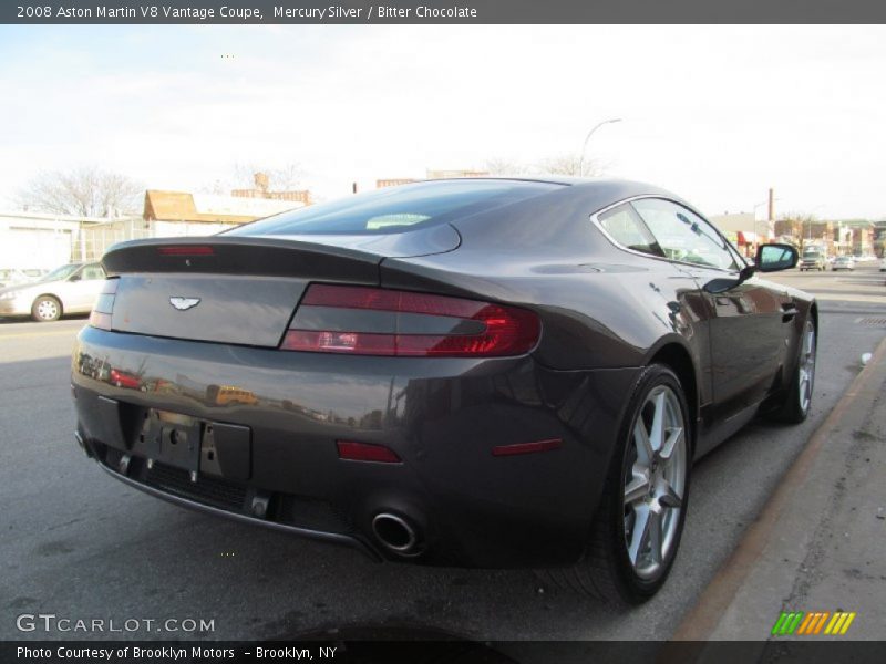 Mercury Silver / Bitter Chocolate 2008 Aston Martin V8 Vantage Coupe