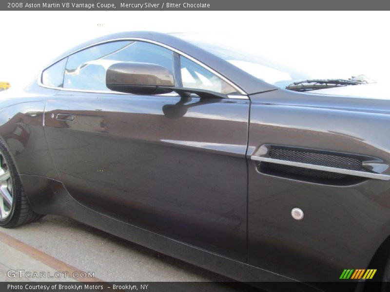 Mercury Silver / Bitter Chocolate 2008 Aston Martin V8 Vantage Coupe
