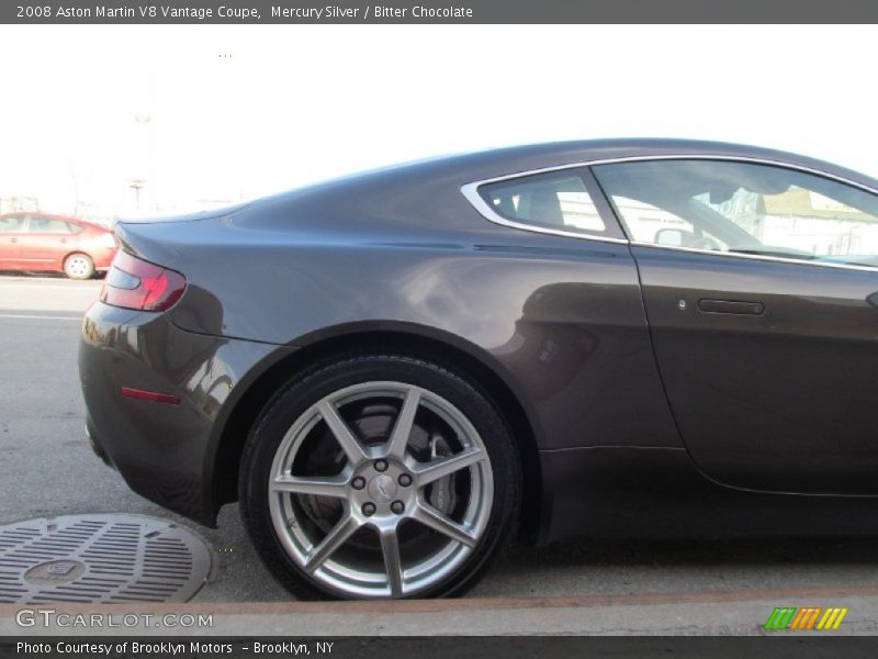 Mercury Silver / Bitter Chocolate 2008 Aston Martin V8 Vantage Coupe