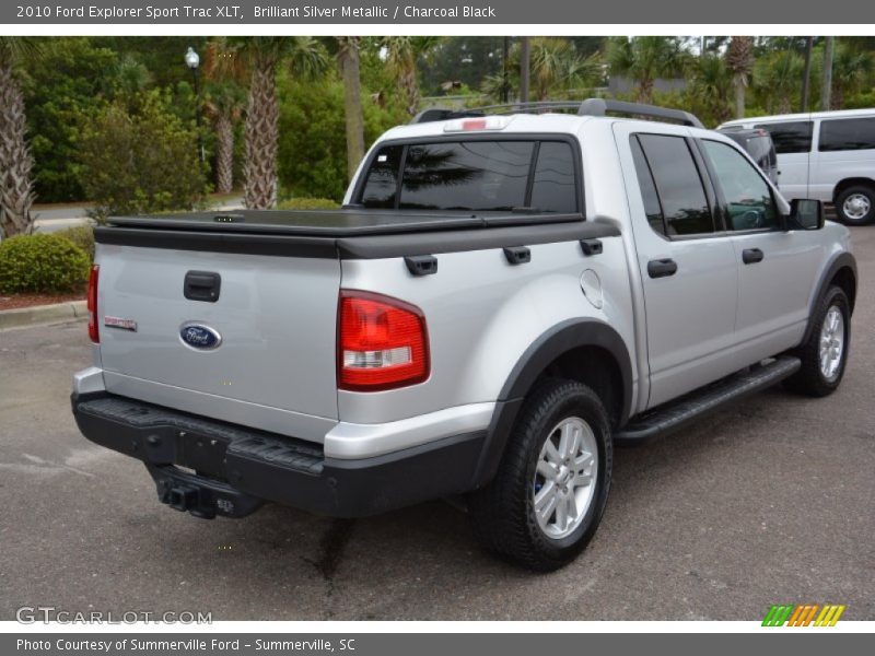 Brilliant Silver Metallic / Charcoal Black 2010 Ford Explorer Sport Trac XLT