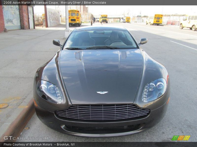 Mercury Silver / Bitter Chocolate 2008 Aston Martin V8 Vantage Coupe
