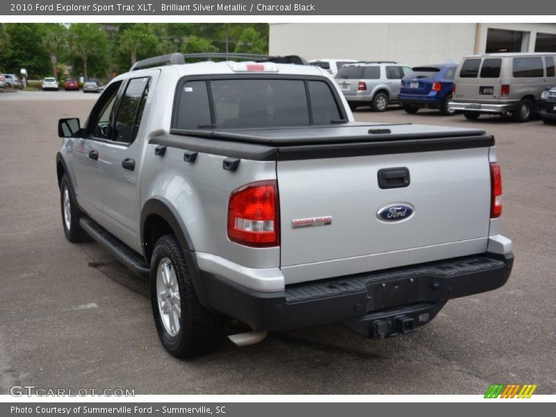 Brilliant Silver Metallic / Charcoal Black 2010 Ford Explorer Sport Trac XLT