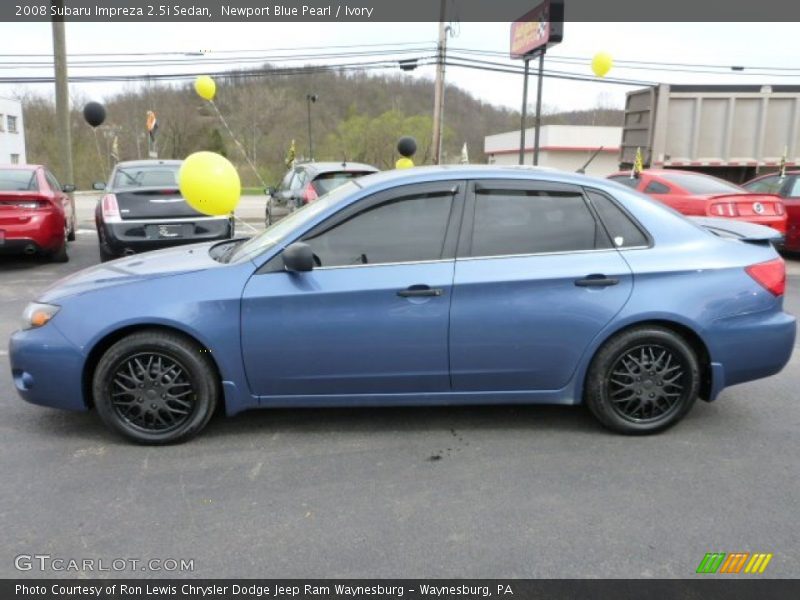 Newport Blue Pearl / Ivory 2008 Subaru Impreza 2.5i Sedan