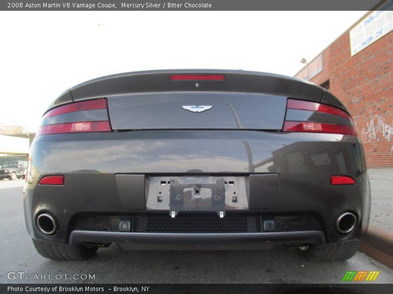 Mercury Silver / Bitter Chocolate 2008 Aston Martin V8 Vantage Coupe