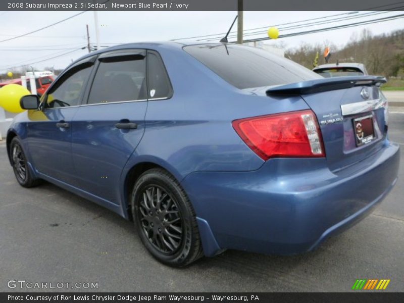 Newport Blue Pearl / Ivory 2008 Subaru Impreza 2.5i Sedan