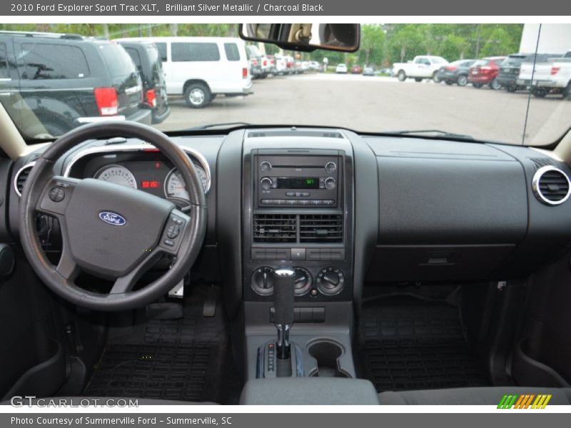 Brilliant Silver Metallic / Charcoal Black 2010 Ford Explorer Sport Trac XLT