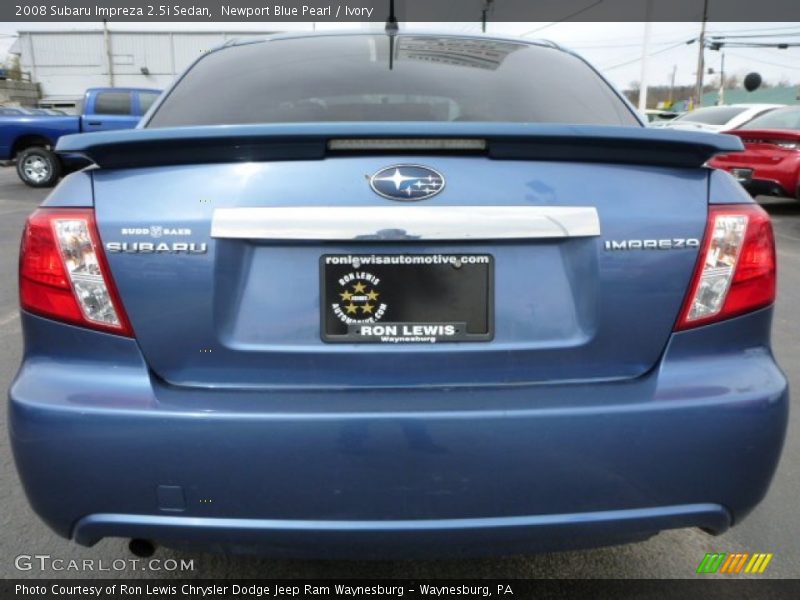 Newport Blue Pearl / Ivory 2008 Subaru Impreza 2.5i Sedan