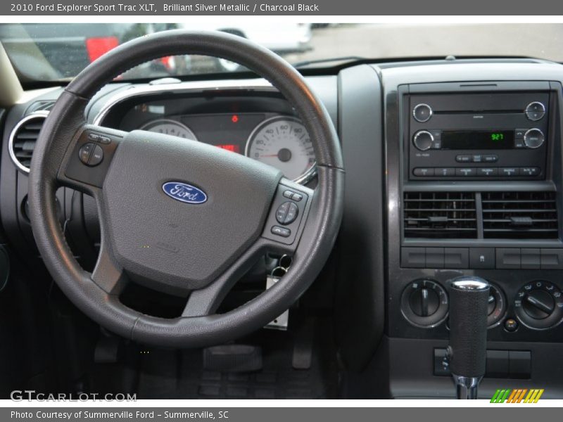 Brilliant Silver Metallic / Charcoal Black 2010 Ford Explorer Sport Trac XLT