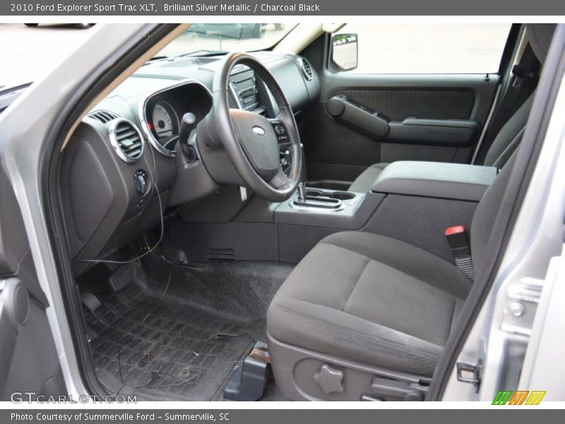 Brilliant Silver Metallic / Charcoal Black 2010 Ford Explorer Sport Trac XLT