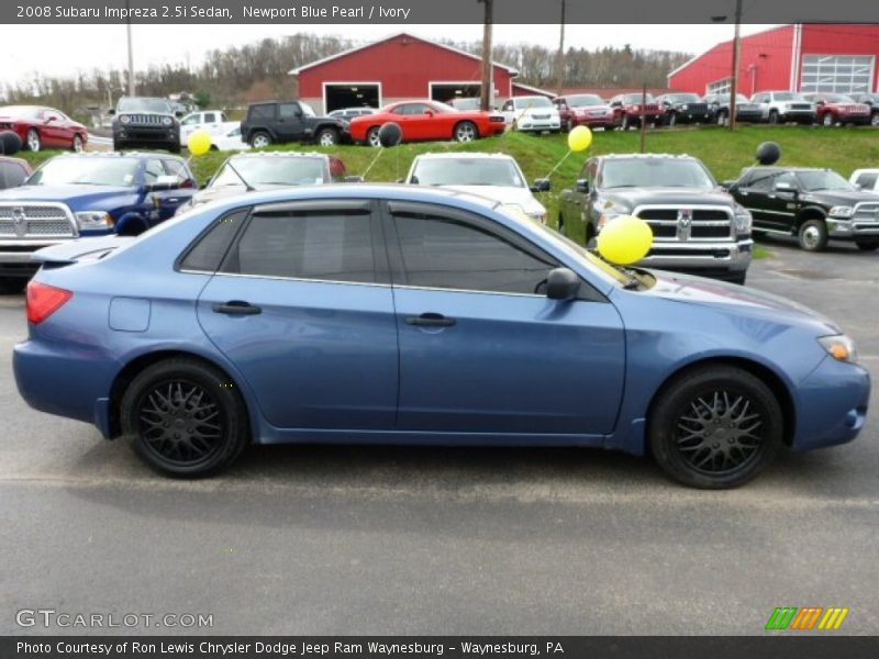 Newport Blue Pearl / Ivory 2008 Subaru Impreza 2.5i Sedan