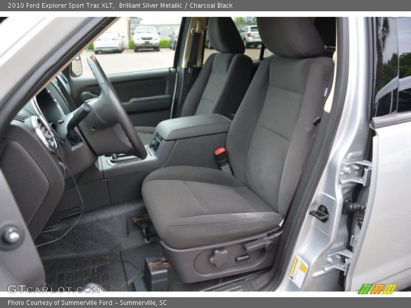Brilliant Silver Metallic / Charcoal Black 2010 Ford Explorer Sport Trac XLT