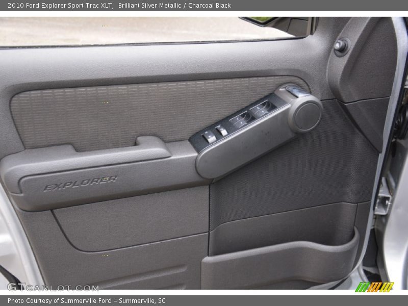 Brilliant Silver Metallic / Charcoal Black 2010 Ford Explorer Sport Trac XLT