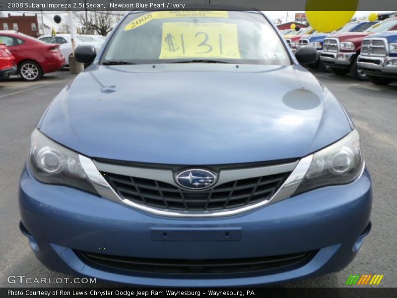 Newport Blue Pearl / Ivory 2008 Subaru Impreza 2.5i Sedan