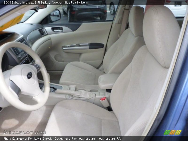 Newport Blue Pearl / Ivory 2008 Subaru Impreza 2.5i Sedan