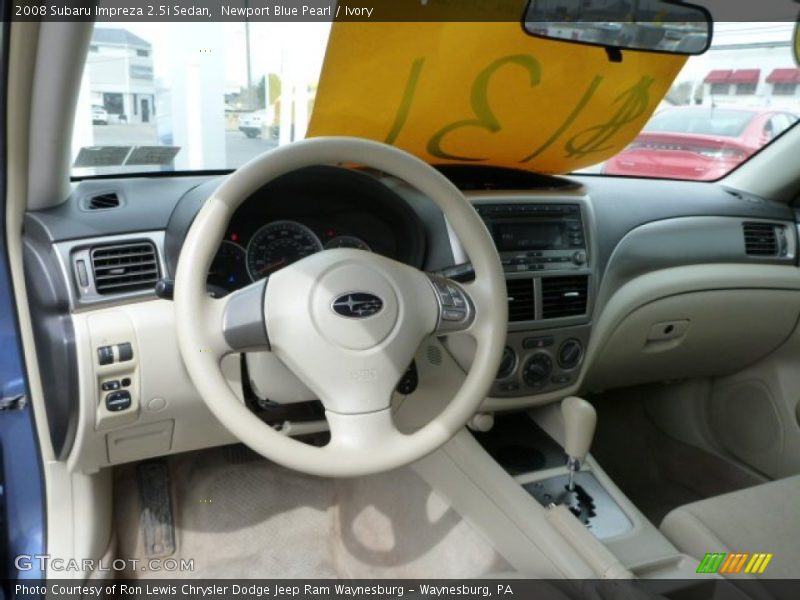 Newport Blue Pearl / Ivory 2008 Subaru Impreza 2.5i Sedan