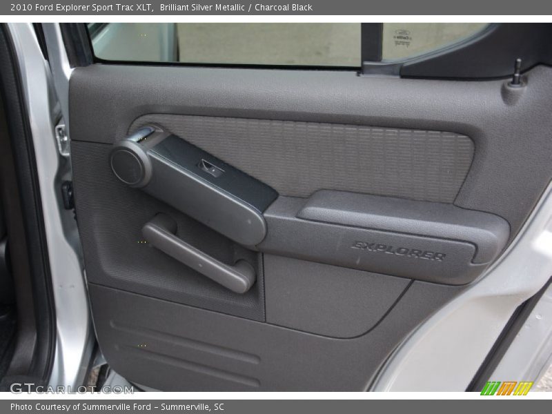 Brilliant Silver Metallic / Charcoal Black 2010 Ford Explorer Sport Trac XLT