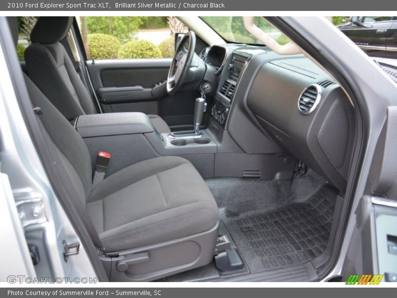 Brilliant Silver Metallic / Charcoal Black 2010 Ford Explorer Sport Trac XLT