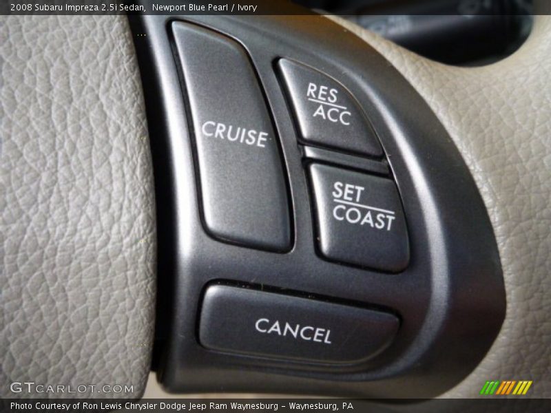 Newport Blue Pearl / Ivory 2008 Subaru Impreza 2.5i Sedan