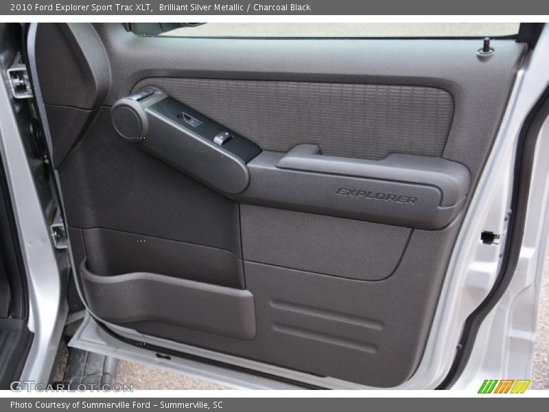 Brilliant Silver Metallic / Charcoal Black 2010 Ford Explorer Sport Trac XLT