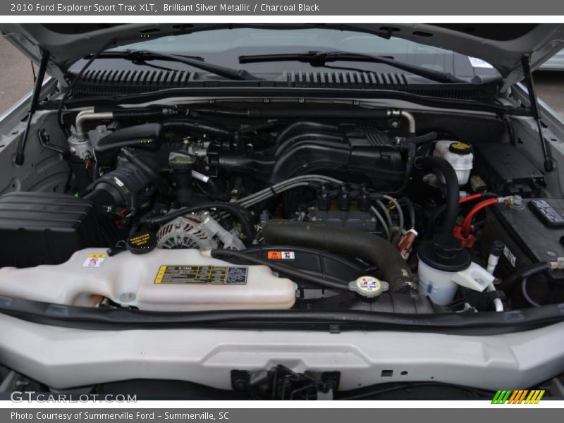 Brilliant Silver Metallic / Charcoal Black 2010 Ford Explorer Sport Trac XLT