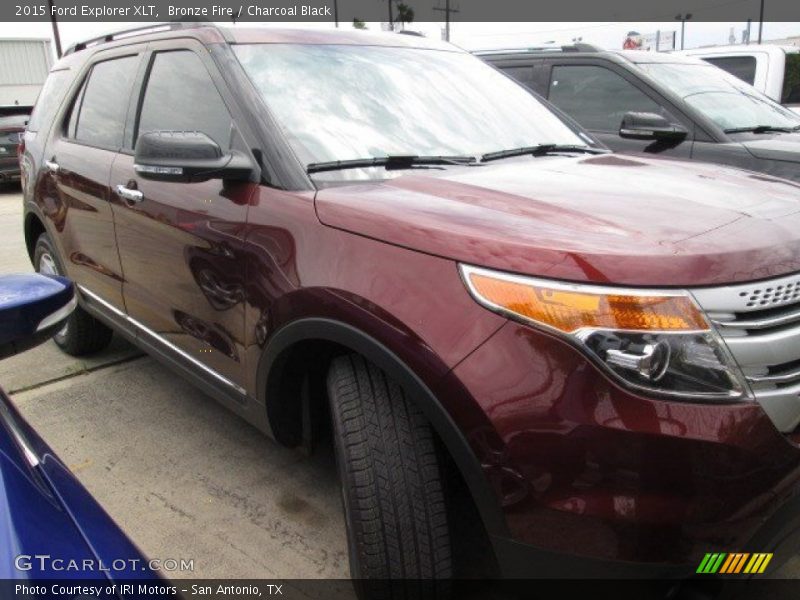 Bronze Fire / Charcoal Black 2015 Ford Explorer XLT