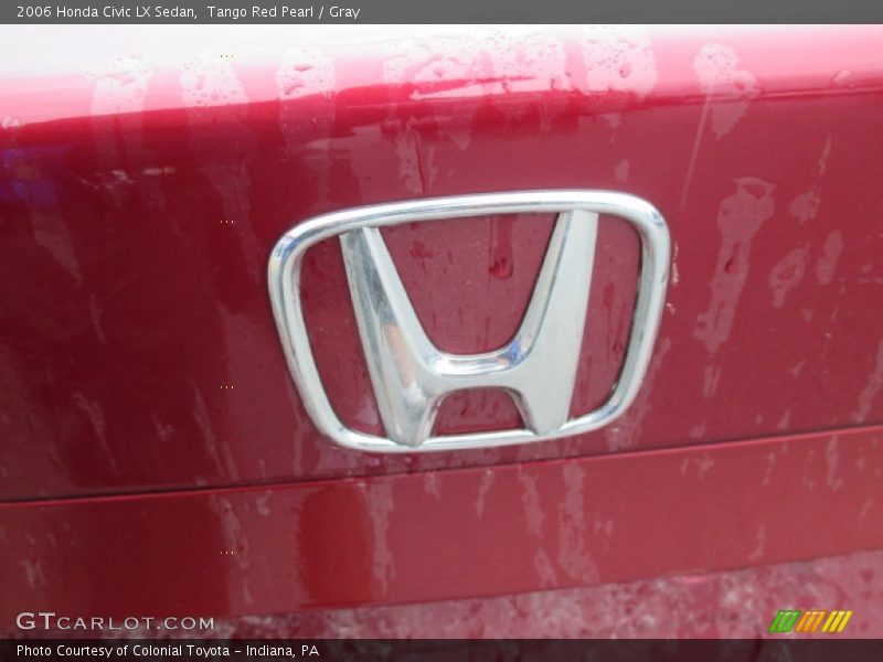 Tango Red Pearl / Gray 2006 Honda Civic LX Sedan