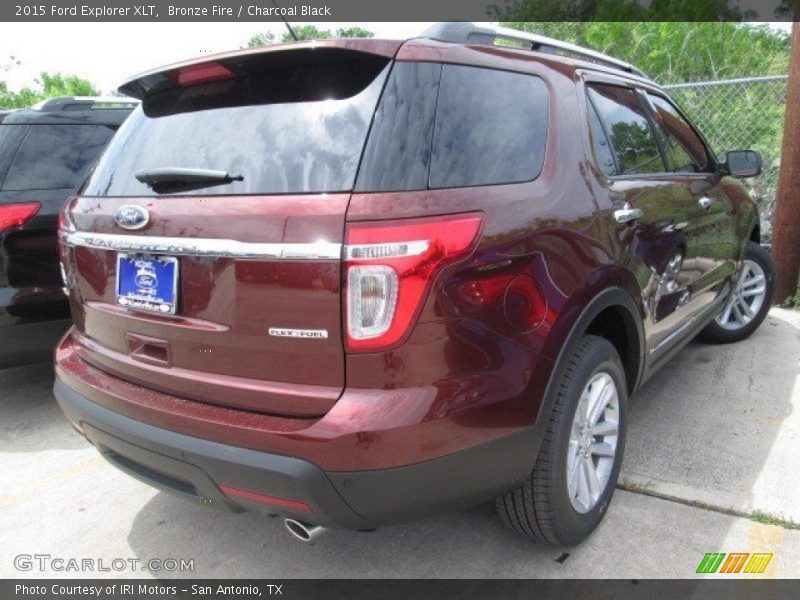 Bronze Fire / Charcoal Black 2015 Ford Explorer XLT