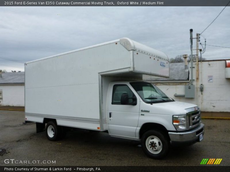Oxford White / Medium Flint 2015 Ford E-Series Van E350 Cutaway Commercial Moving Truck