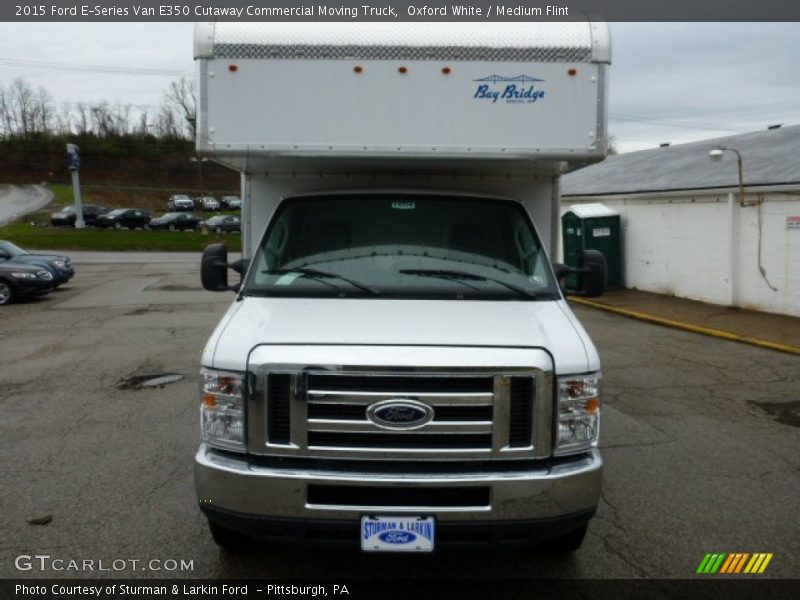 Oxford White / Medium Flint 2015 Ford E-Series Van E350 Cutaway Commercial Moving Truck