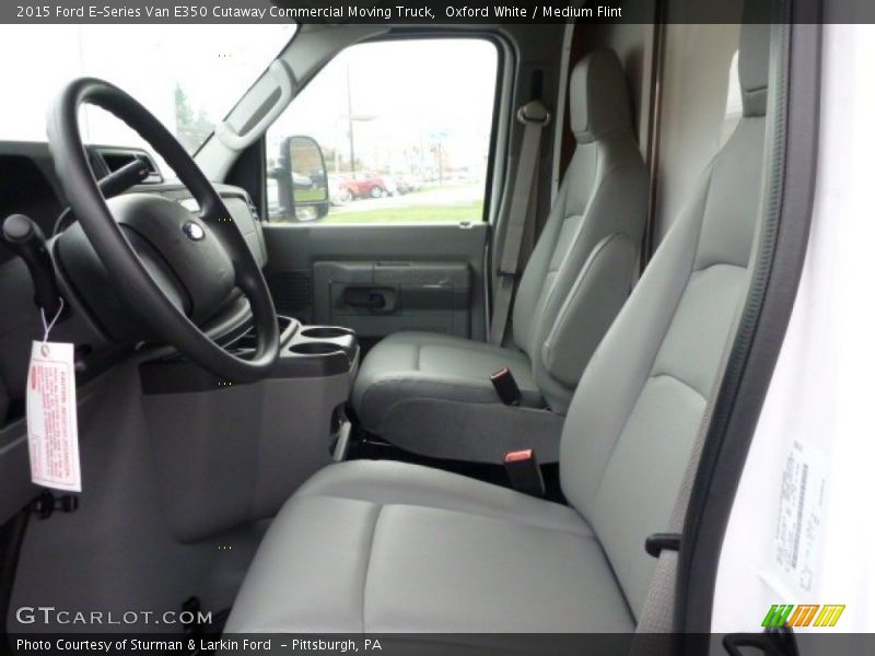Oxford White / Medium Flint 2015 Ford E-Series Van E350 Cutaway Commercial Moving Truck