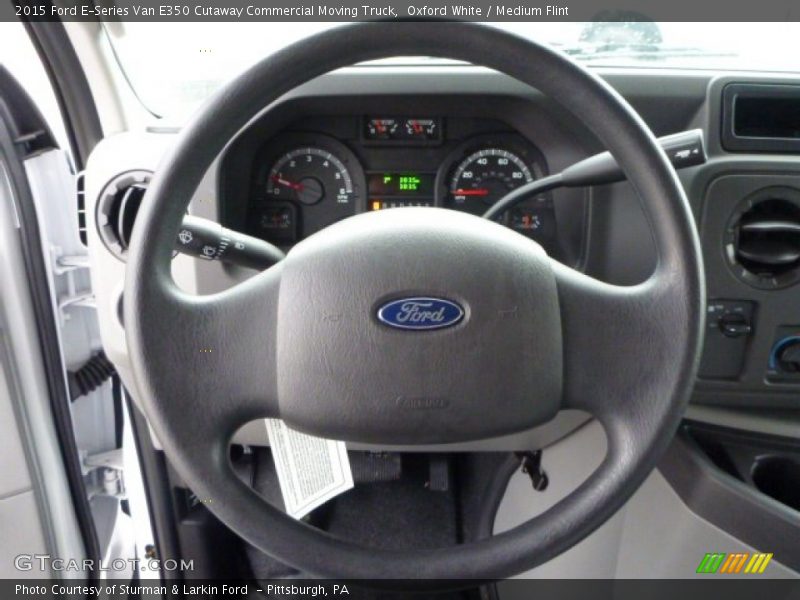 Oxford White / Medium Flint 2015 Ford E-Series Van E350 Cutaway Commercial Moving Truck
