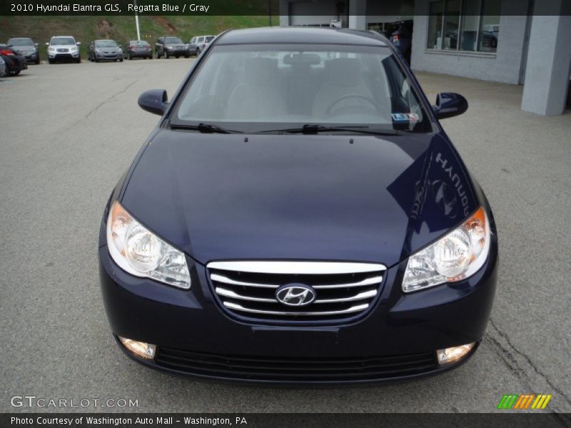 Regatta Blue / Gray 2010 Hyundai Elantra GLS