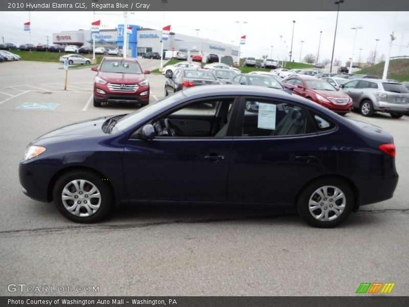 Regatta Blue / Gray 2010 Hyundai Elantra GLS