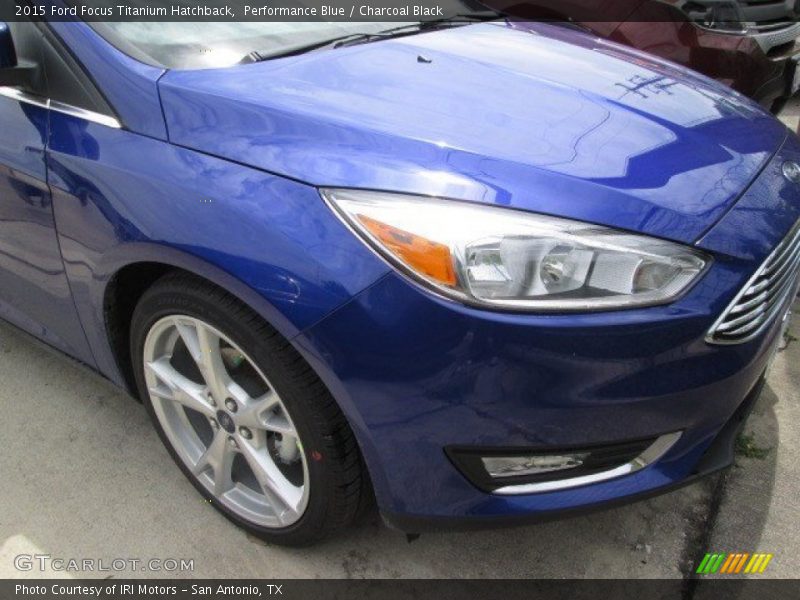 Performance Blue / Charcoal Black 2015 Ford Focus Titanium Hatchback