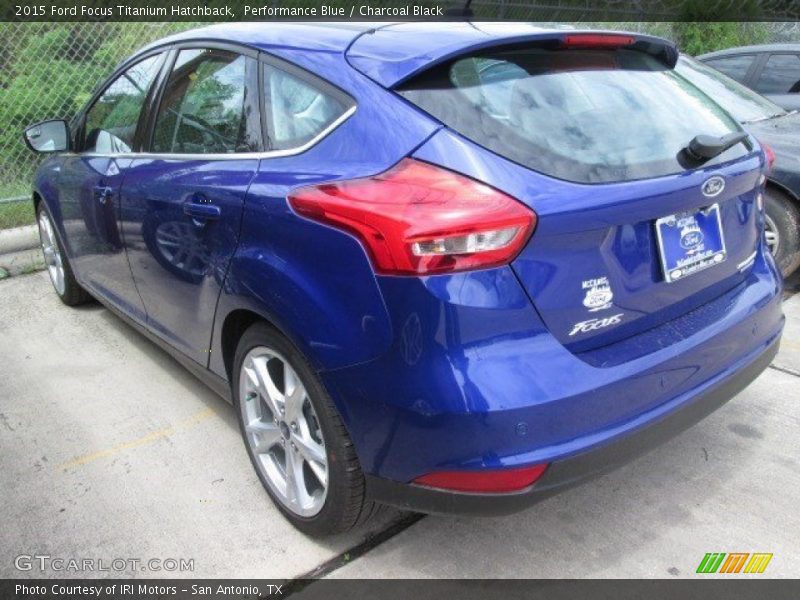 Performance Blue / Charcoal Black 2015 Ford Focus Titanium Hatchback