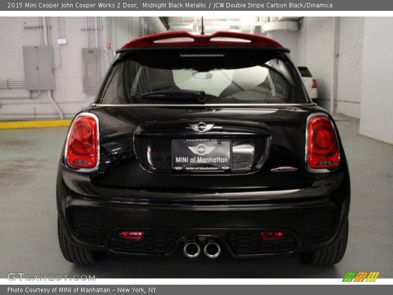 Midnight Black Metallic / JCW Double Stripe Carbon Black/Dinamica 2015 Mini Cooper John Cooper Works 2 Door