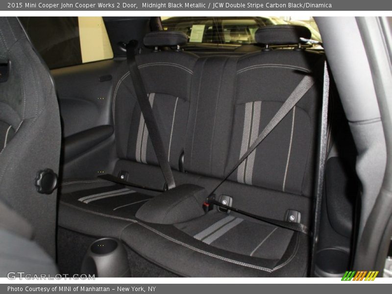 Midnight Black Metallic / JCW Double Stripe Carbon Black/Dinamica 2015 Mini Cooper John Cooper Works 2 Door