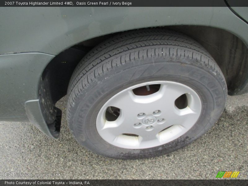 Oasis Green Pearl / Ivory Beige 2007 Toyota Highlander Limited 4WD