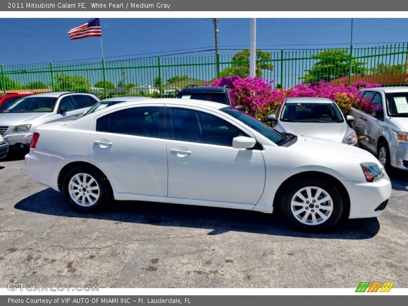 White Pearl / Medium Gray 2011 Mitsubishi Galant FE