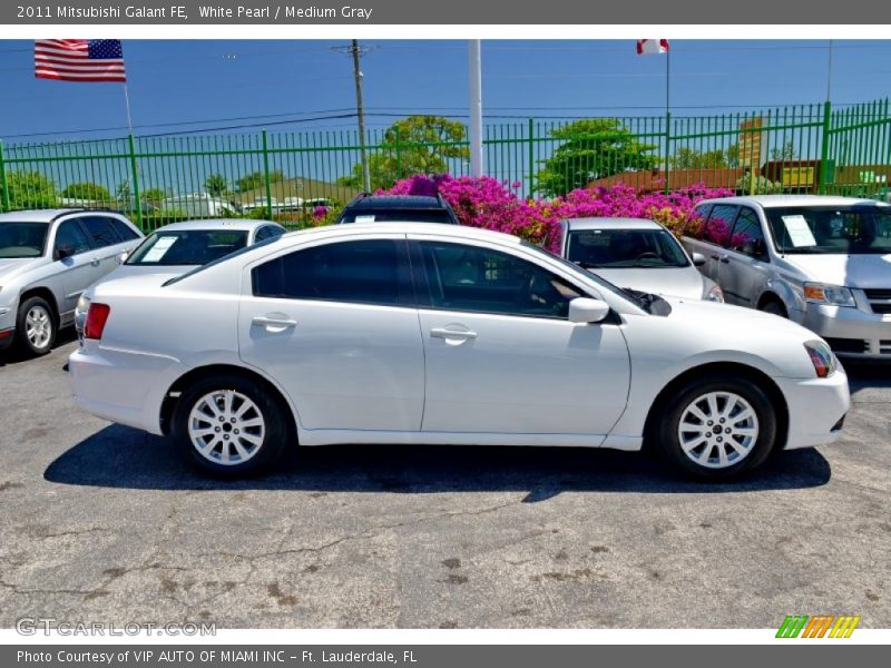 White Pearl / Medium Gray 2011 Mitsubishi Galant FE