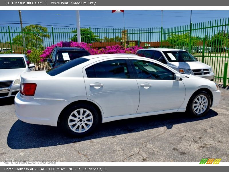 White Pearl / Medium Gray 2011 Mitsubishi Galant FE