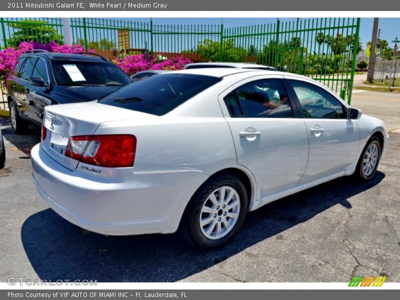 White Pearl / Medium Gray 2011 Mitsubishi Galant FE