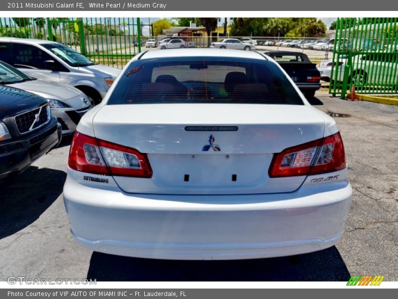 White Pearl / Medium Gray 2011 Mitsubishi Galant FE