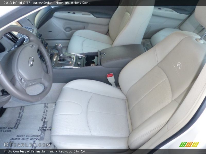 Moonlight White / Stone 2013 Infiniti G 37 Journey Sedan